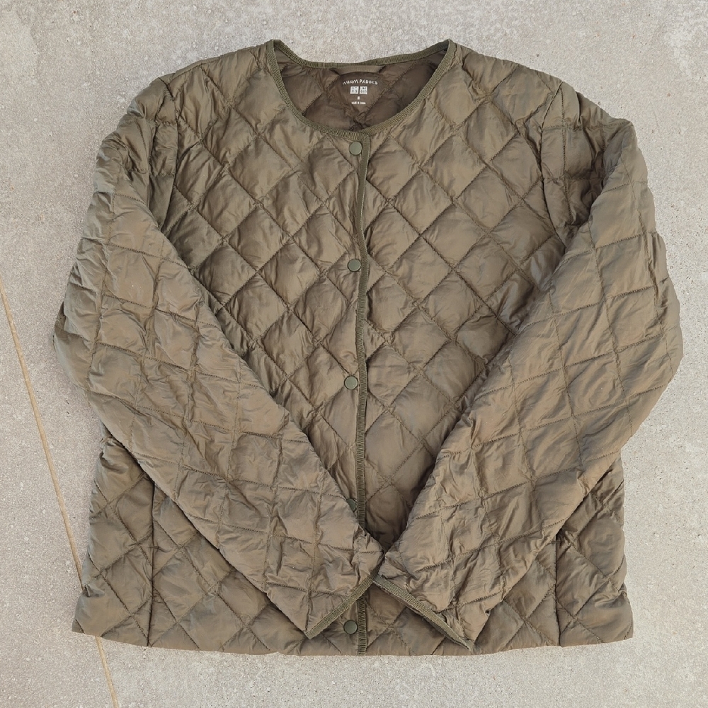 Uniqlo Women's Olive Quilted Puffer Jacket